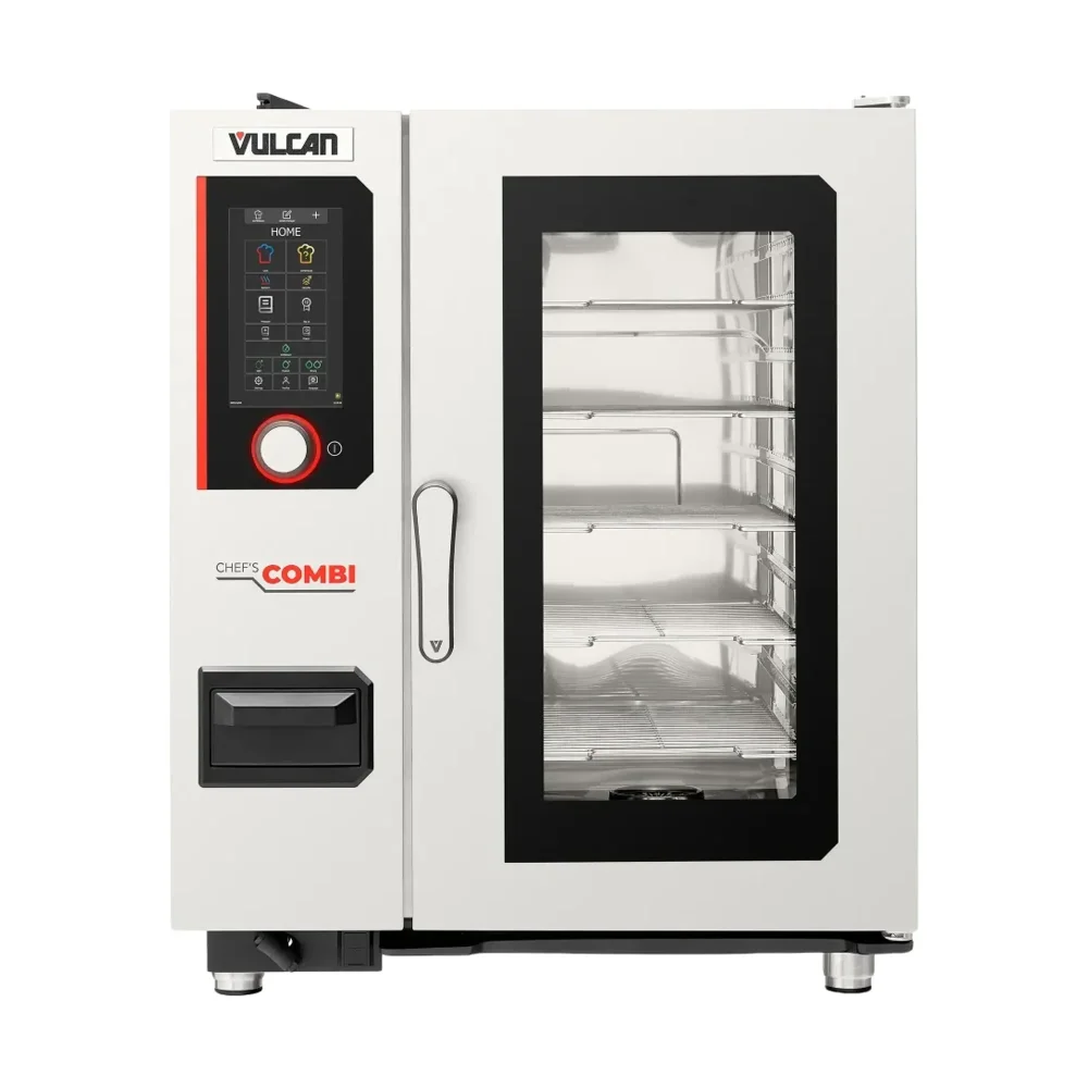 Vulcan CHEF-101E 33.54" Half Size Steam Generator Combination Oven, 1-Door Glass, Stainless Steel, 2-Year Warranty, 208V