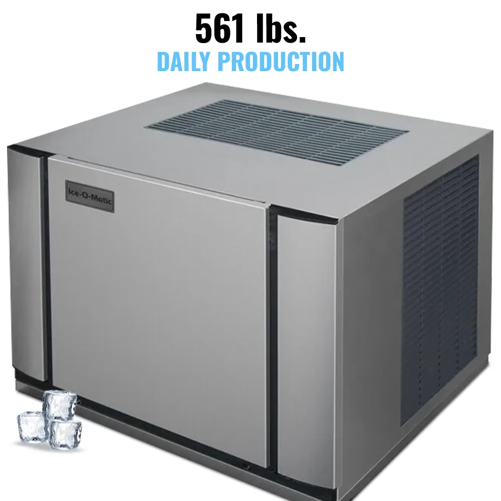 Ice-O-Matic air cooled half cube ice machine head without storage bin, delivering steady ice output for busy professional kitchens.