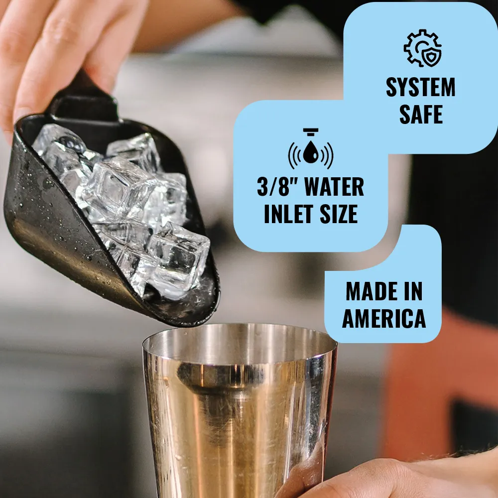 Ice-O-Matic air cooled half cube ice machine head without storage bin, delivering steady ice output for busy professional kitchens.