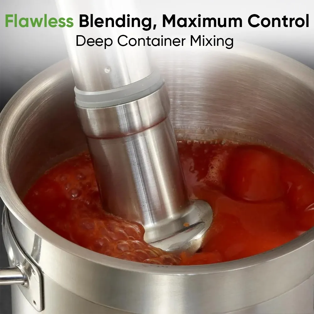 Robot Coupe variable speed compact blender for precise blending of sauces, dressings, and emulsions in small commercial kitchen setups.