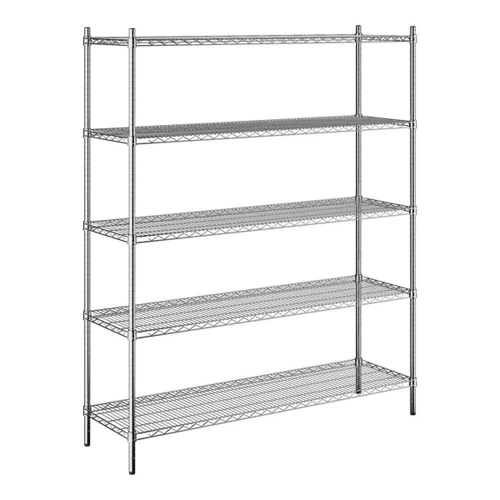 ChefPro Series 18" x 60" NSF Chrome 5-Shelf Kit with 72" Posts