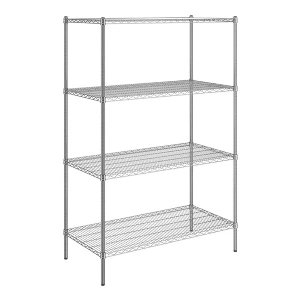 ChefPro Series 24" x 48" NSF Chrome 4-Shelf Kit with 72" Posts