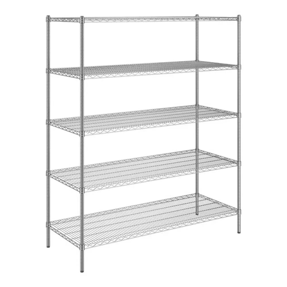 ChefPro Series 24" x 60" NSF Chrome 5-Shelf Kit with 72" Posts
