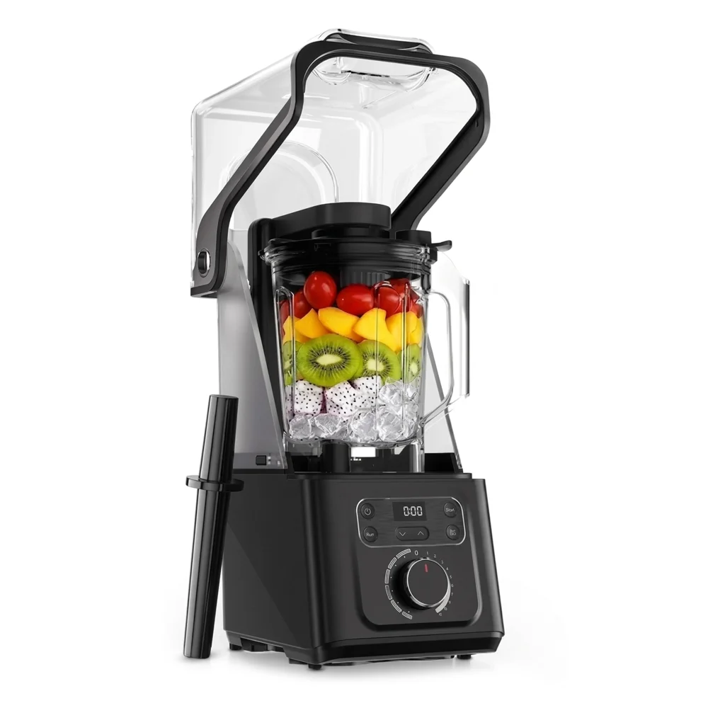 ChefPro Series 56 oz Commercial Vacuum Blender with Quiet Shield, 40000 RPM, 3000W, 4HP