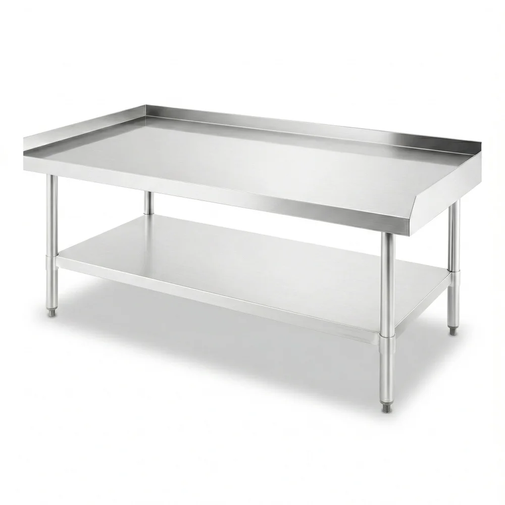 ChefPro Series 60" x 30" x 24" Stainless Steel Equipment Stand with Undershelf