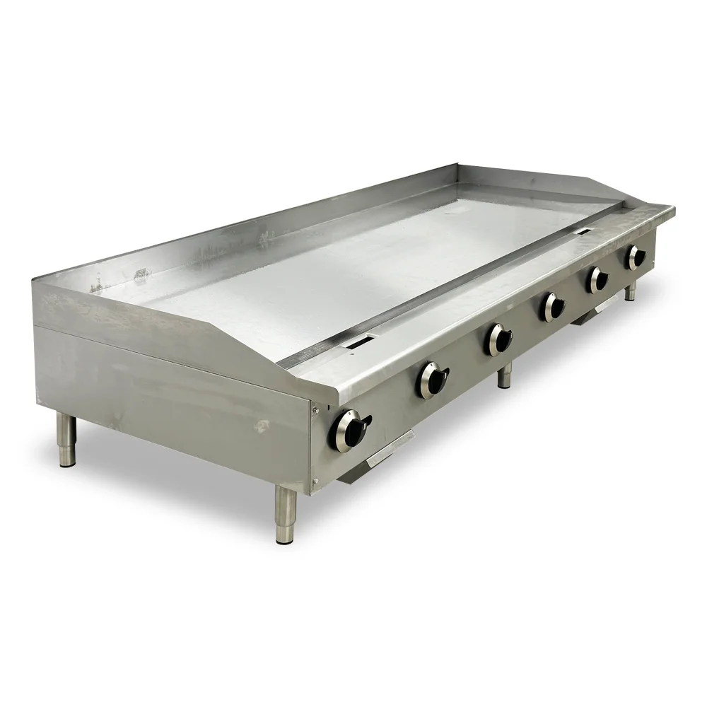 ChefPro Series 72" Countertop Gas Griddle with 6 Burners, 180,000 BTU - Convertible