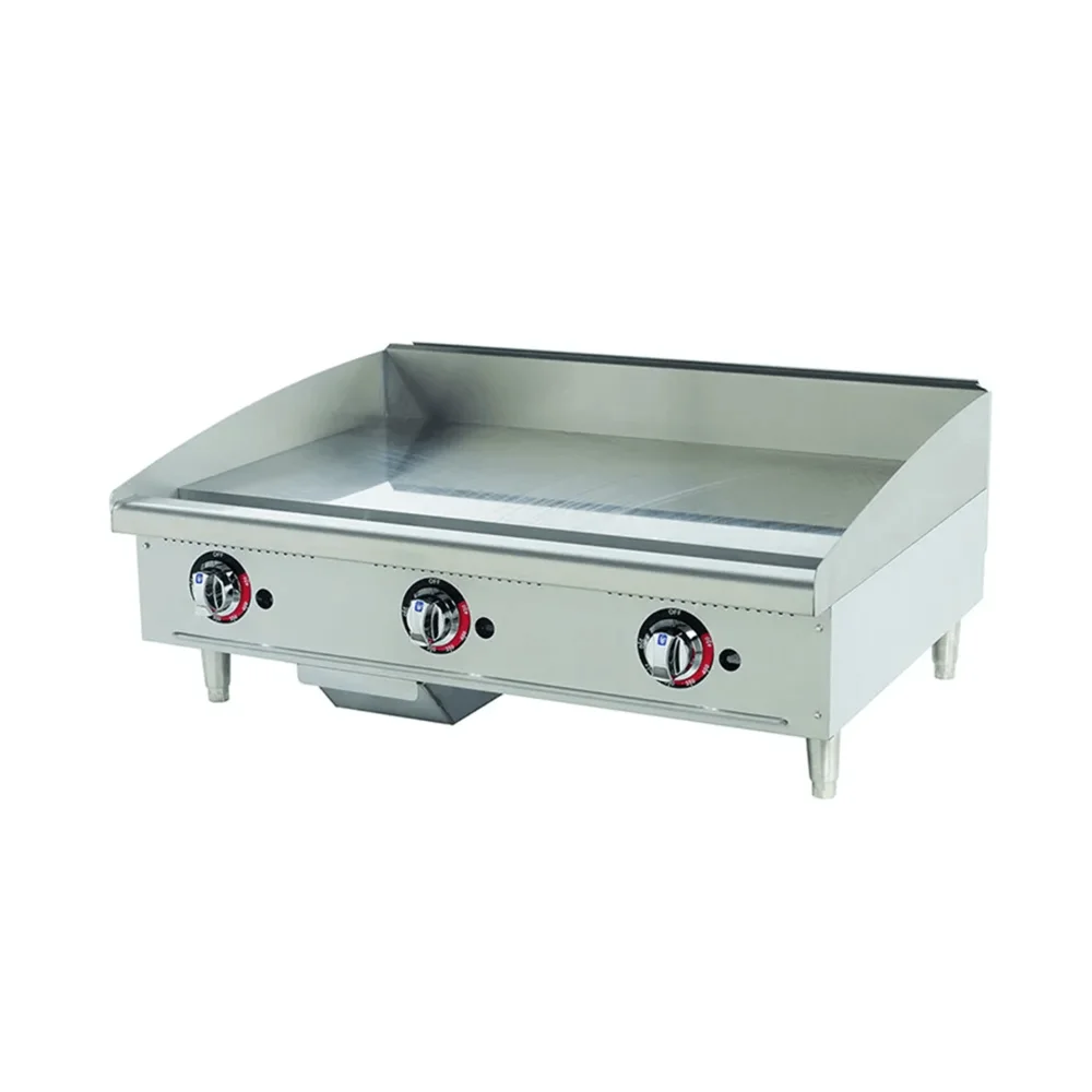 ChefPro Series 36" Gas Griddle with Thermostatic Controls, 1" Steel Plate - Convertible
