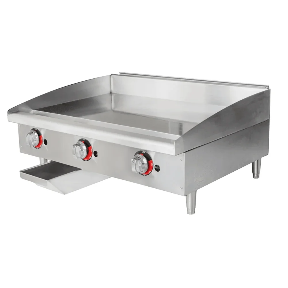 ChefPro Series 36" Gas Griddle with Thermostatic Controls, 1" Steel Plate - Convertible