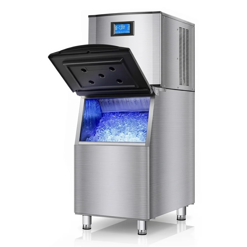 ChefPro Series 22" Commercial Ice Maker Machine With 350 lbs Bin, Air Cooled, Ice Cube, 500 lb/day