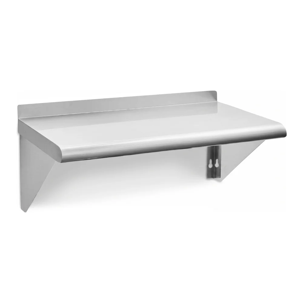 ChefPro Series 12" x 24" Stainless Steel Shelf, Capacity 230 lb, NSF Listed