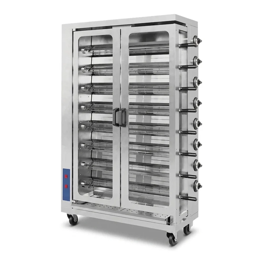 Pegasus CR-8E 47" Electric Rotisserie Oven with 8 Spits, 208V, 3 Phase