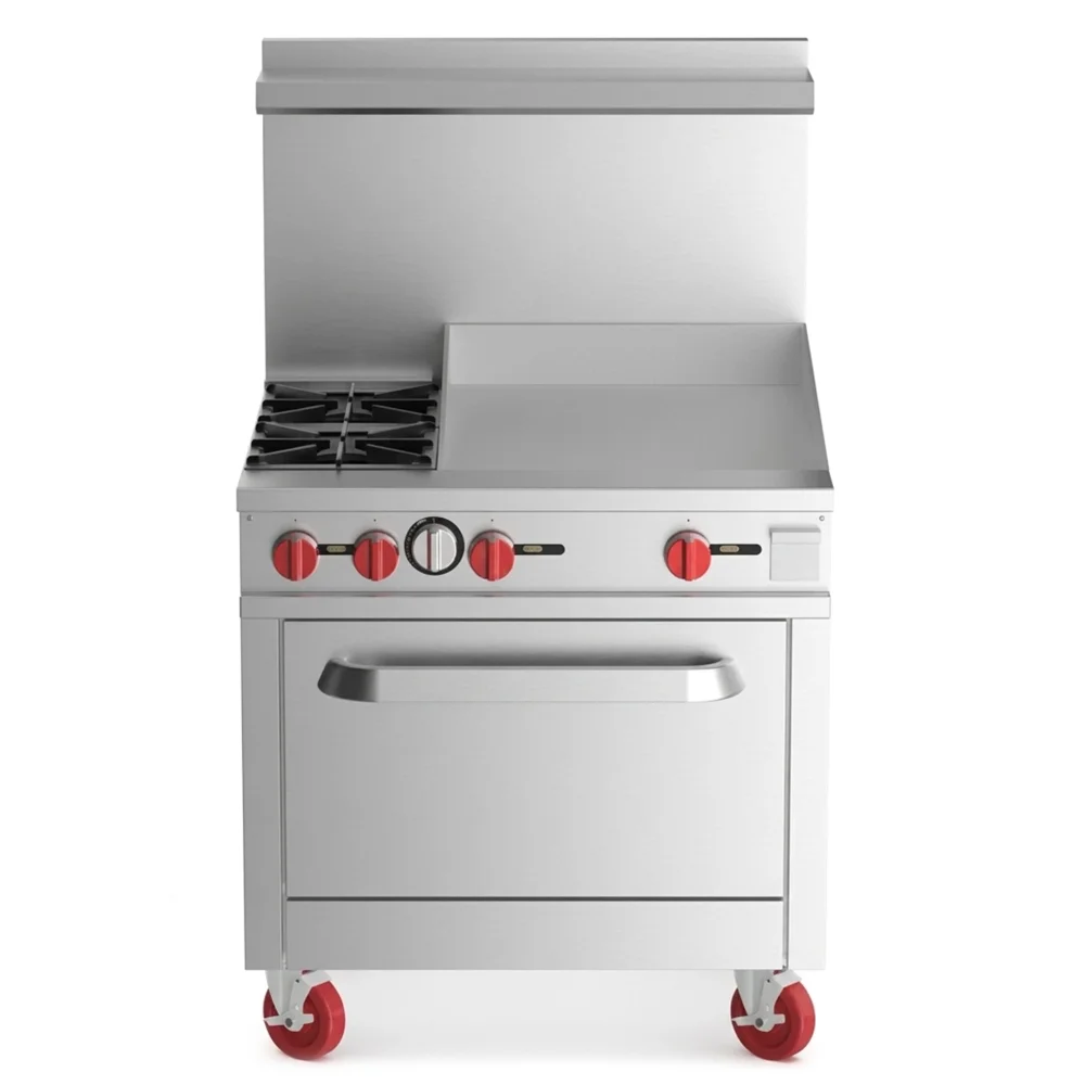 ProKitchen Series 36" Gas Range with 2 Burners, 24" Griddle & Oven, Natural Gas - 131,000 BTU