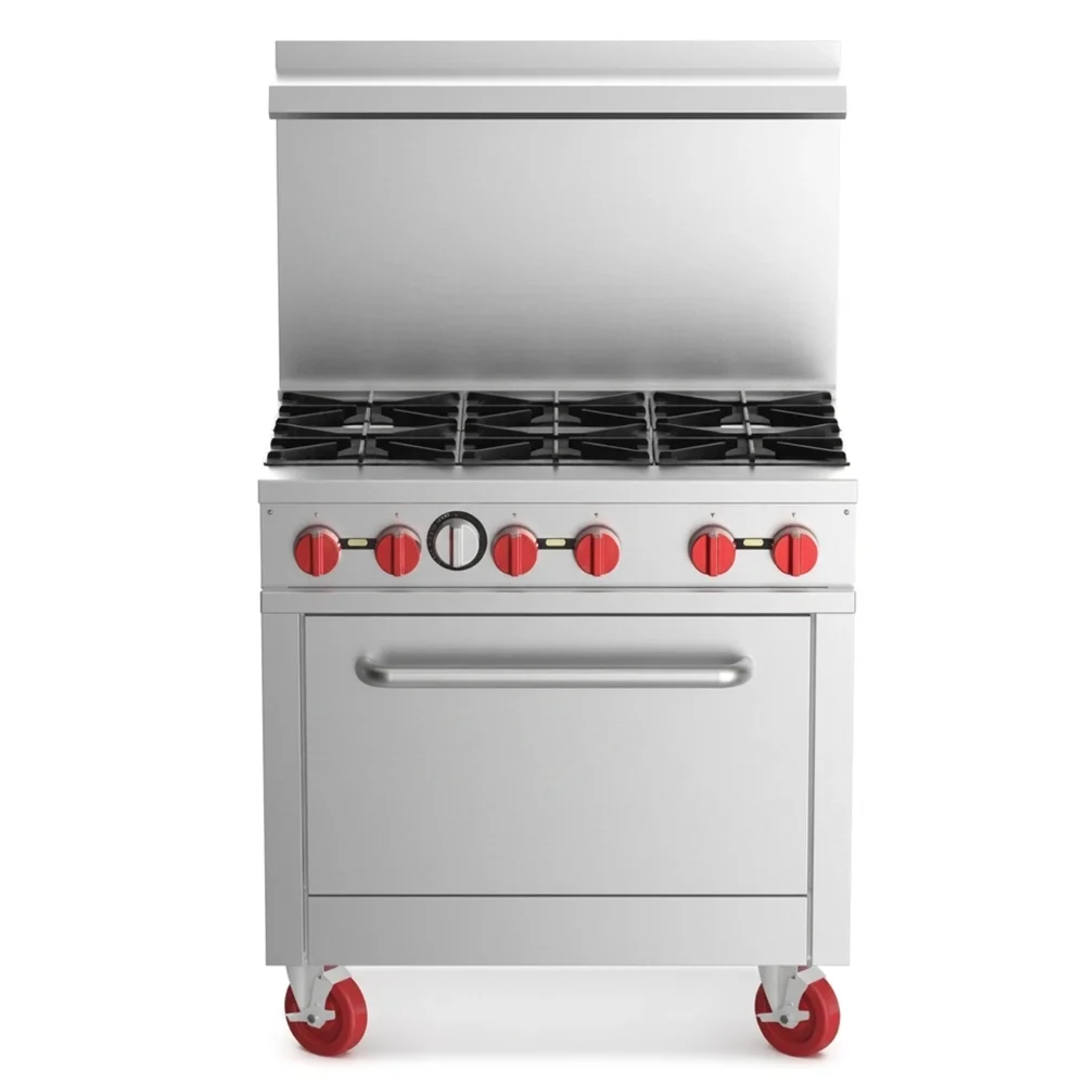 ProKitchen Series 36" Gas Range with 6 Burners & Oven, Liquid Propane - 211,000 BTU