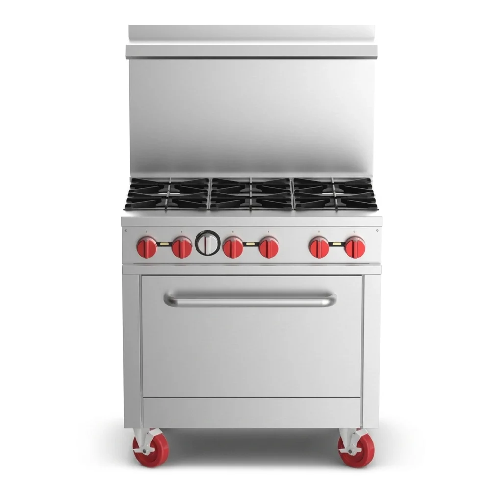 ProKitchen Series 36" Gas Range with 6 Burners & Oven, Natural Gas - 211,000 BTU