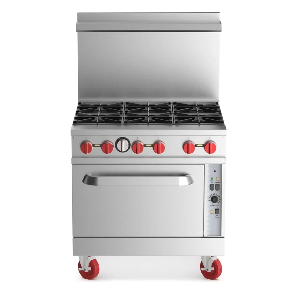 ProKitchen Series 36" Gas Range with 6 Burners & Convection Oven, Natural Gas - 211,000 BTU