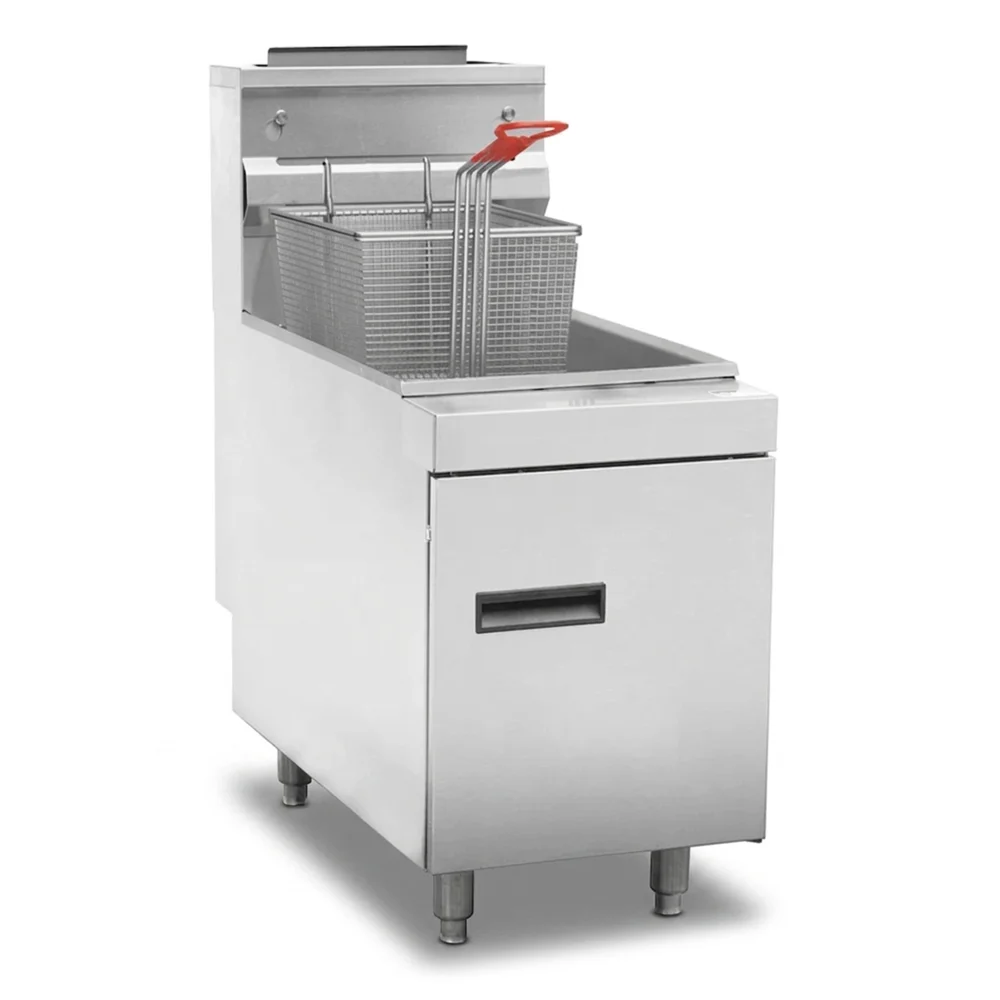 ProKitchen Series 11" Countertop Gas Fryer, Liquid Propane, 25 lbs Oil Capacity, 44,000 BTU