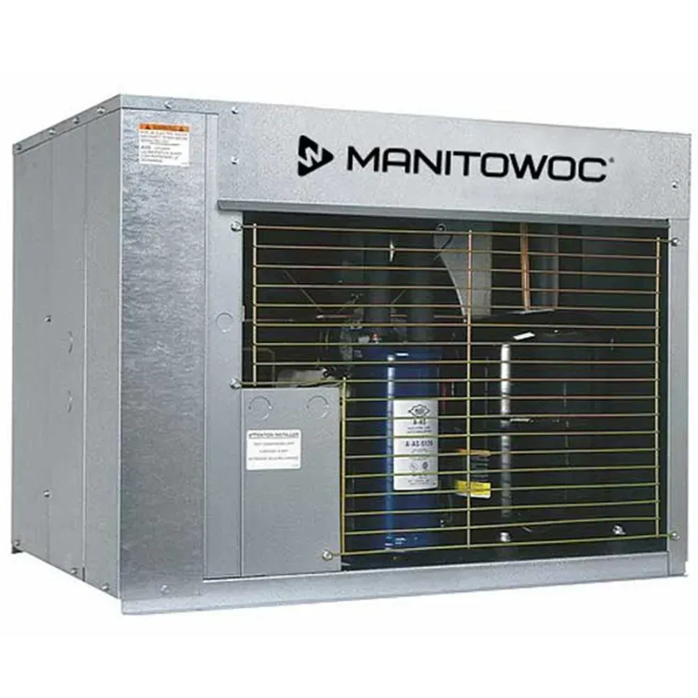 Manitowoc air-cooled remote ice machine compressor engineered for high performance, designed for smooth integration with commercial ice-making units.