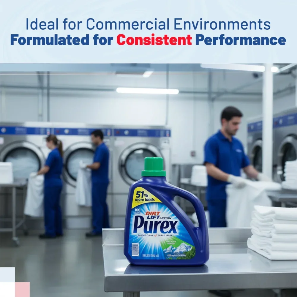 Dial 05016 150 oz. Purex Liquid Laundry Detergent, Mountain Breeze Scent, 4/Case