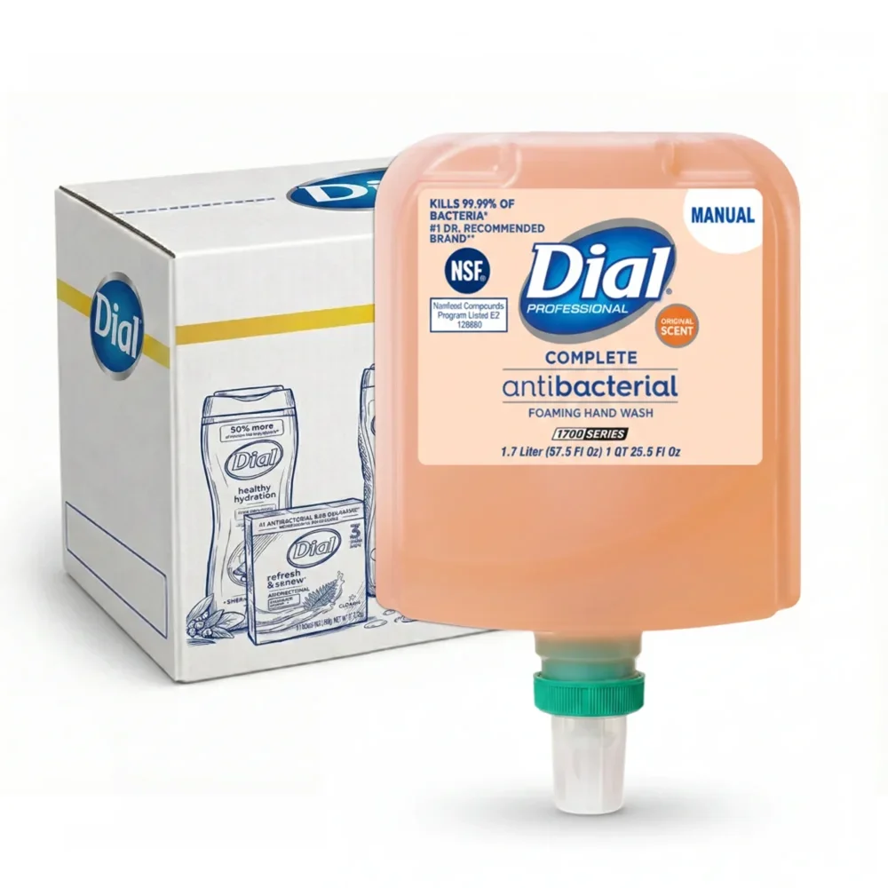 Dial 19723 1.7 Liters Antimicrobial Hand Wash, 1700 Series, 3/Case