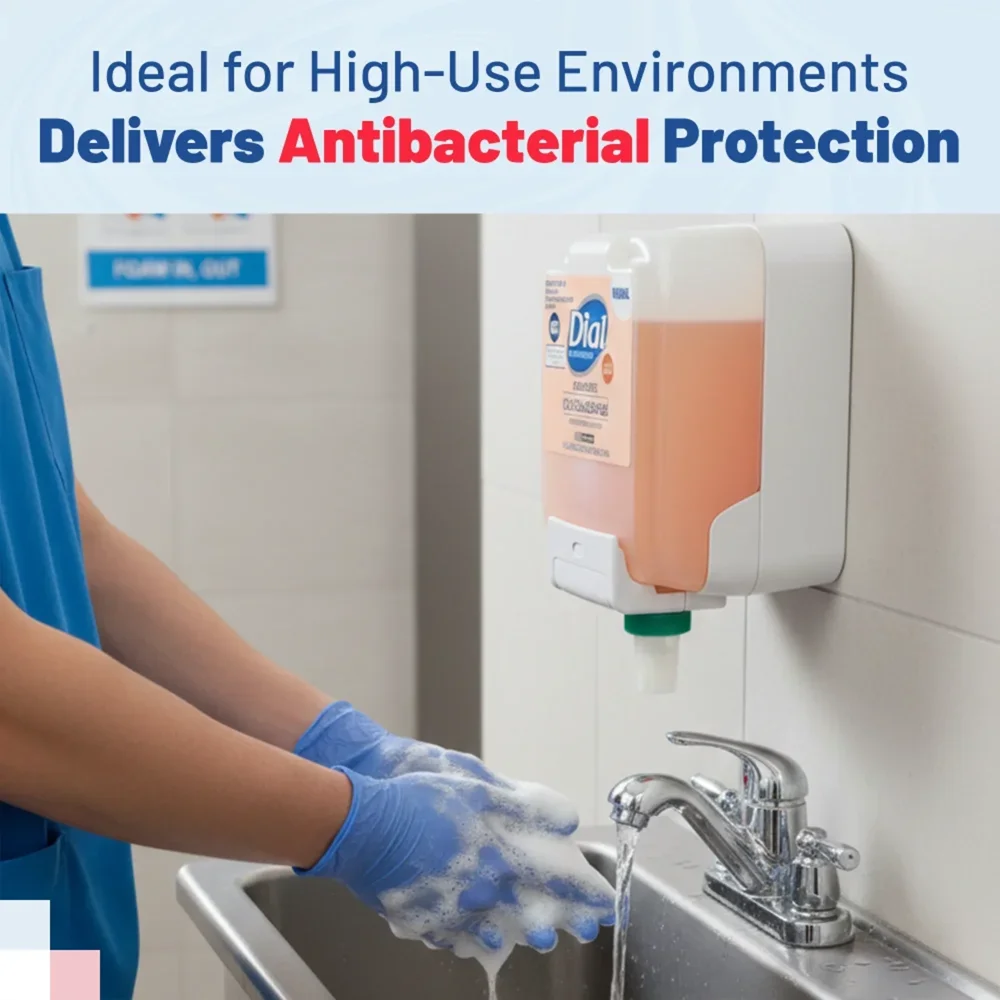 Dial 19723 1.7 Liters Antimicrobial Hand Wash, 1700 Series, 3/Case