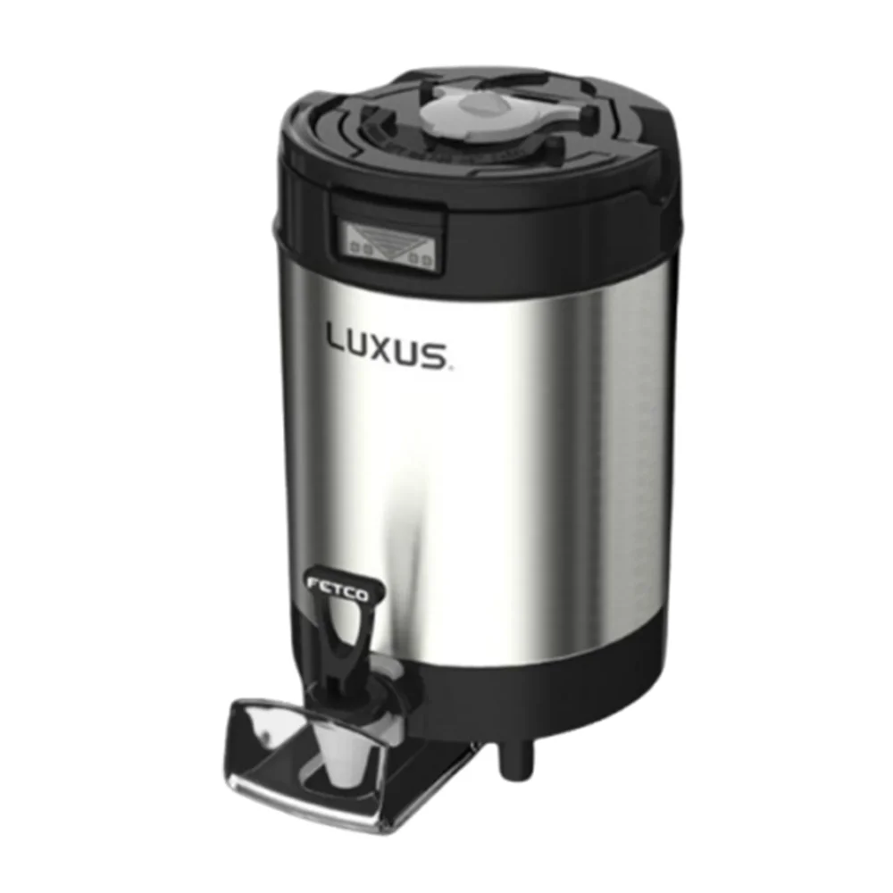 Fetco D451 LUXUS® Thermal Coffee Dispenser, 1 Gallon, Black, Stainless Steel