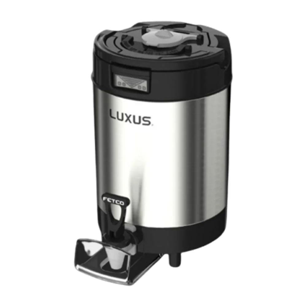 Fetco D452 LUXUS® Thermal Coffee Dispenser, 1 1/2 Gallon, Black, Stainless Steel