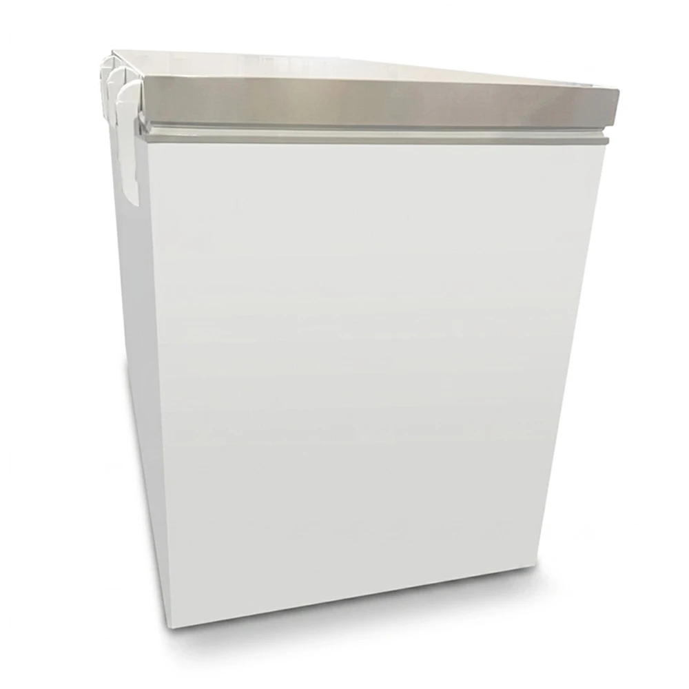 KitchenCore Series 44" Combo Chest Freezer & Refrigerator, 9.81 Cu.ft., Single Solid Lid, White