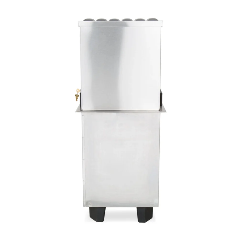Servend 2705936 DI-1522 Drop-In Beverage Dispenser with 6 Valve Sanitary Lever and 60 lb. Ice Storage