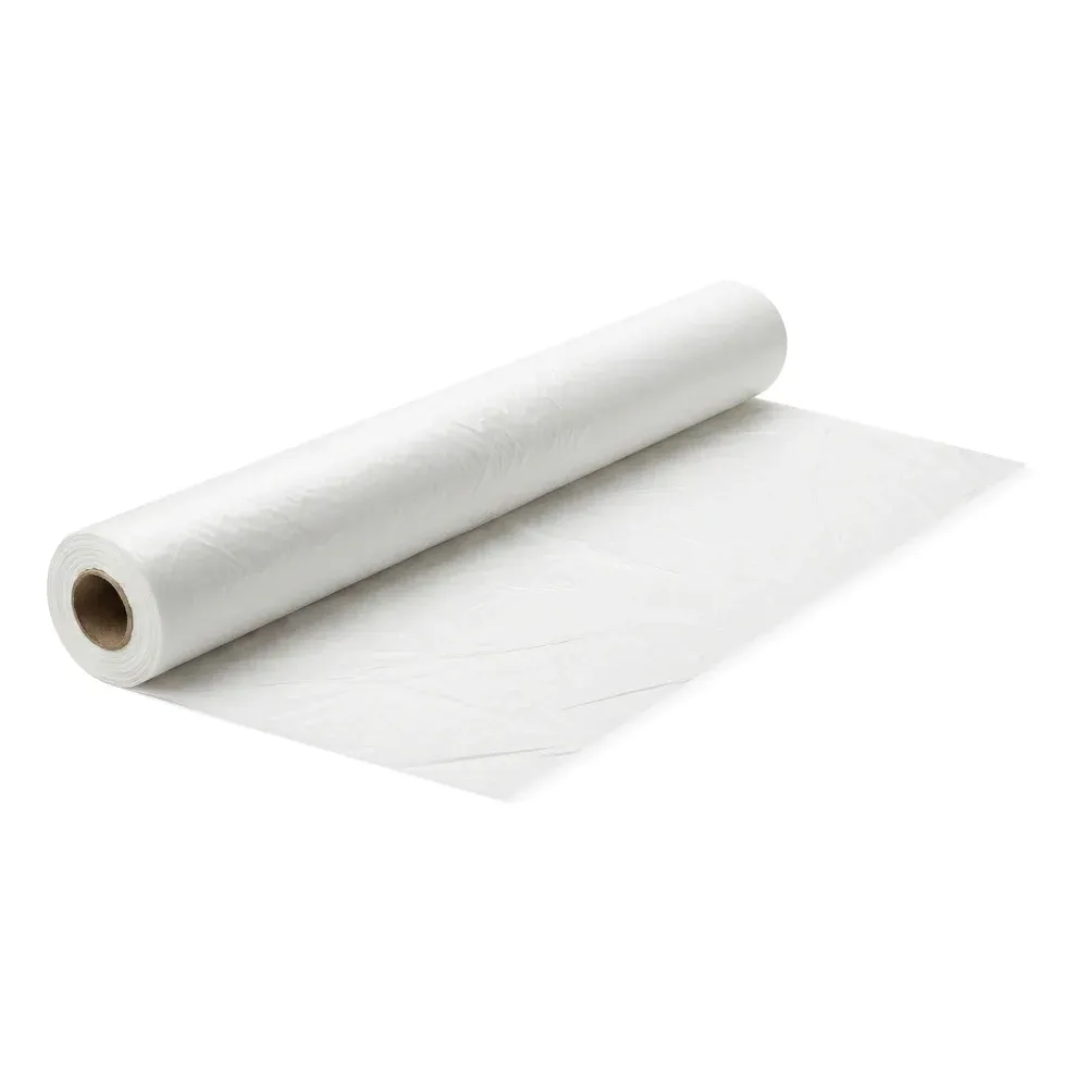 Dinelux Series Plastic Tablecover Roll, White, 40" x 300 ft, 1 Roll