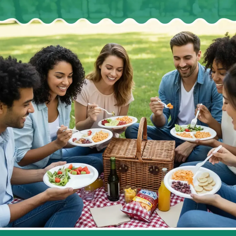 Dinelux Series 8.88" Three-Compartment Plate, Non-laminated, 500/Case