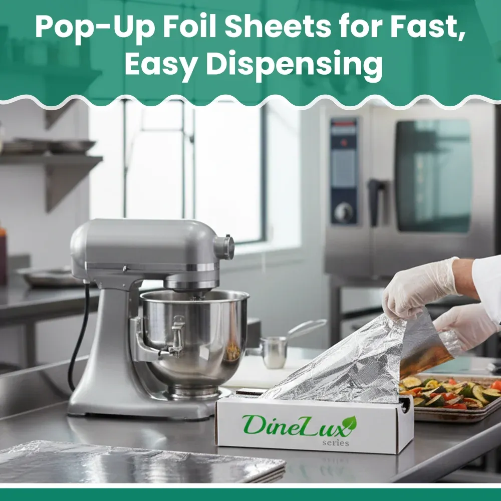 Dinelux Series Foil Pop Up Sheets, 12" x 10.75", 3000/Case