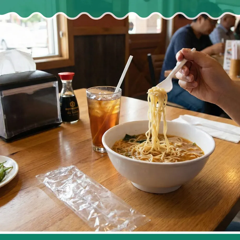 Dinelux Series Spork With Milk Straw & Napkin Kit, Medium Weight, Polypropylene, 1000/Case