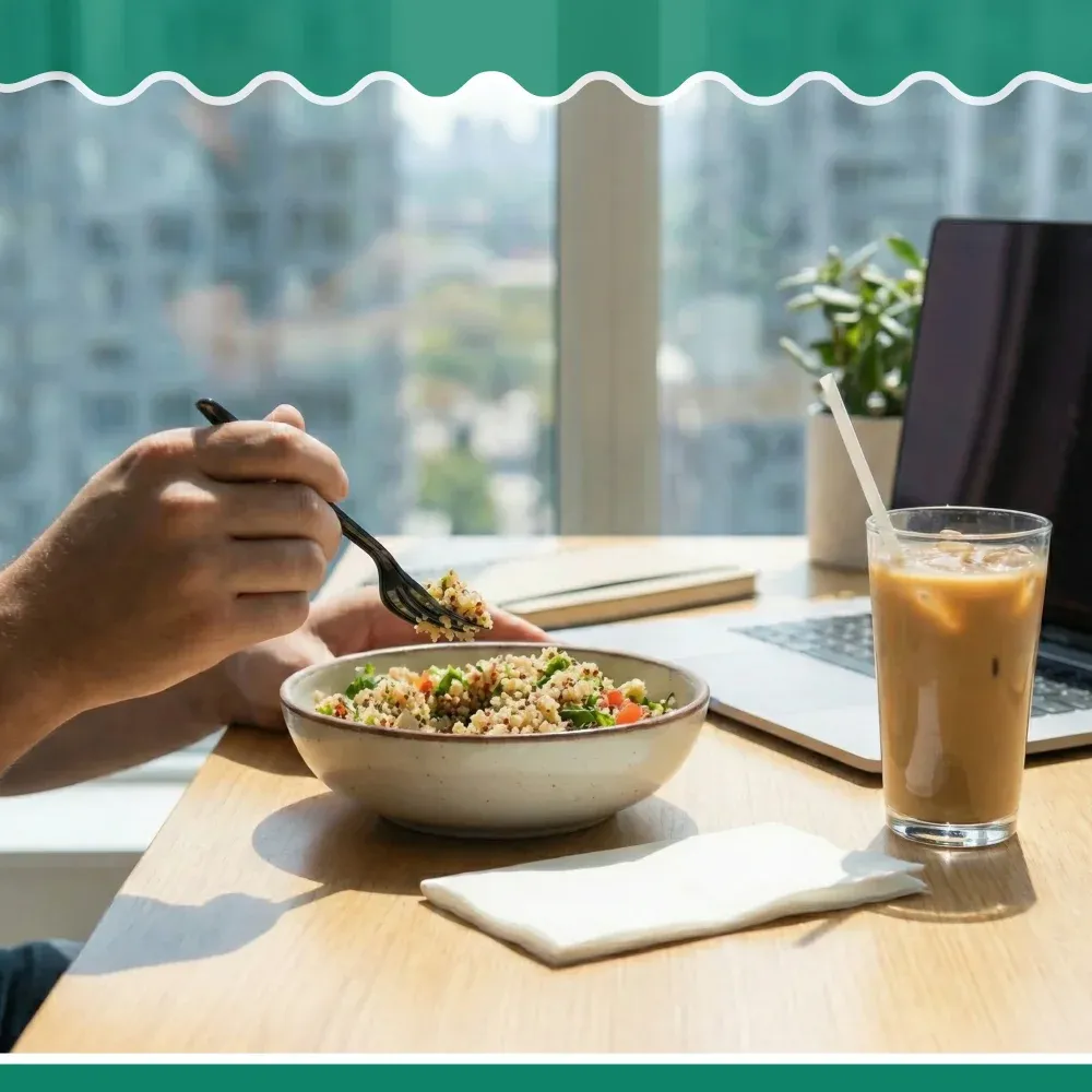 Dinelux Series Fork With Straw & Napkin Kit, Medium Weight, Black, Polypropylene, 1000/Case