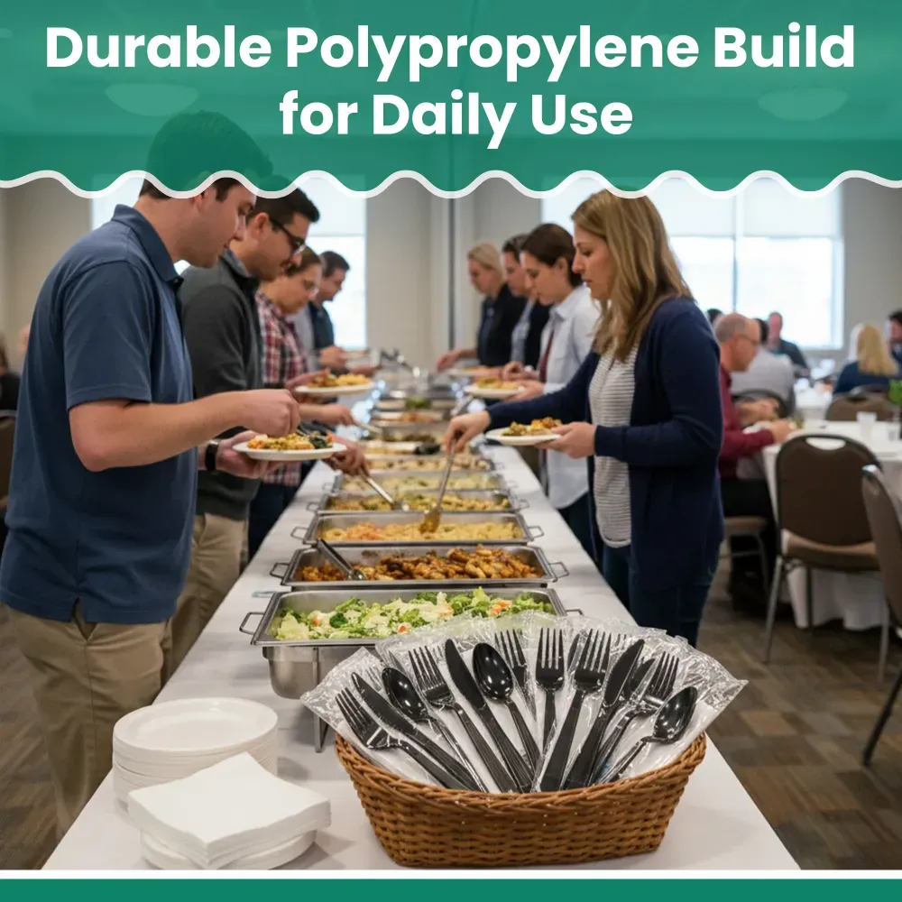 Dinelux Series Disposable Cutlery Kit, Heavy Weight, Polypropylene, 250/Case