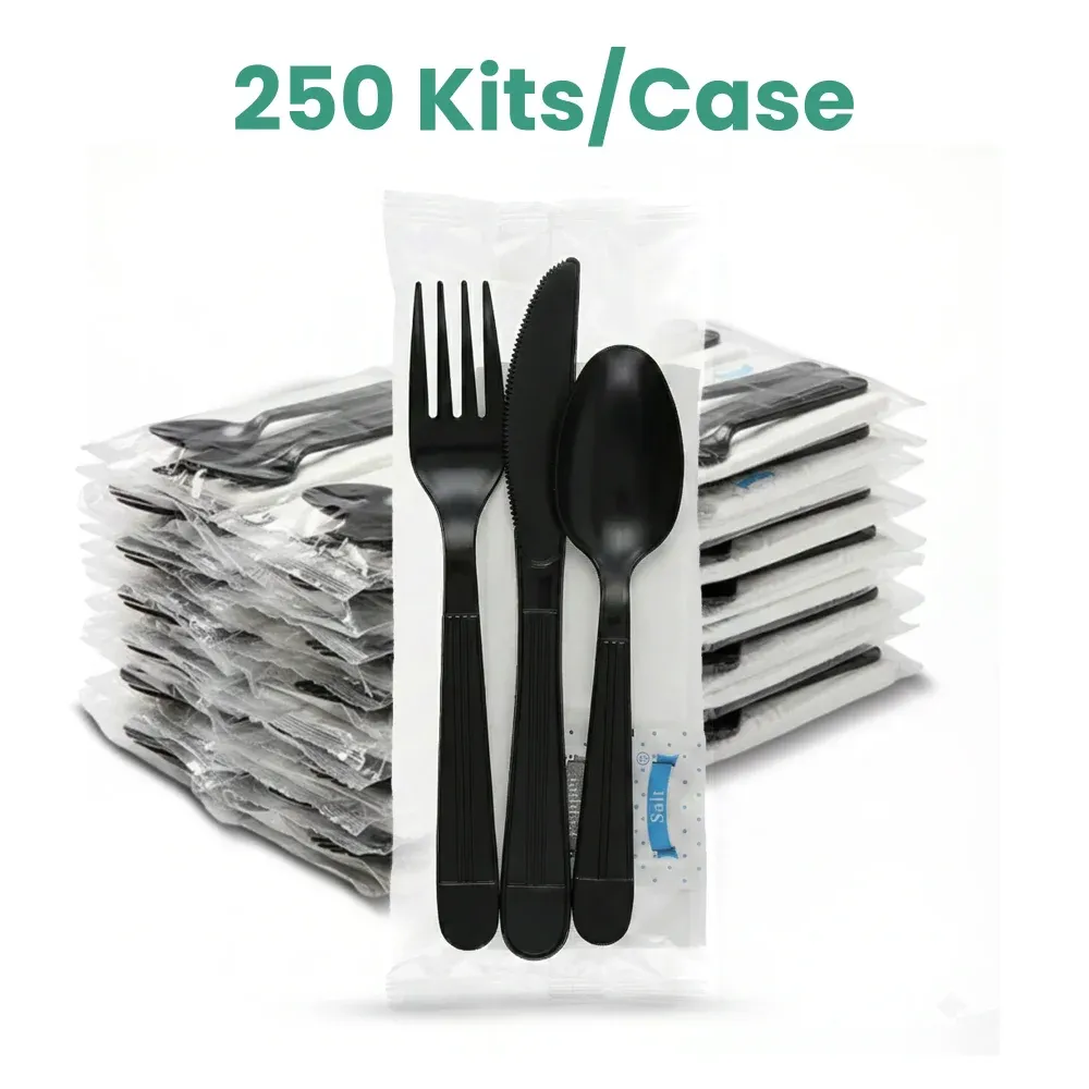 Dinelux Series Disposable Knife & Fork, Heavy Weight, Polypropylene, 250/Case