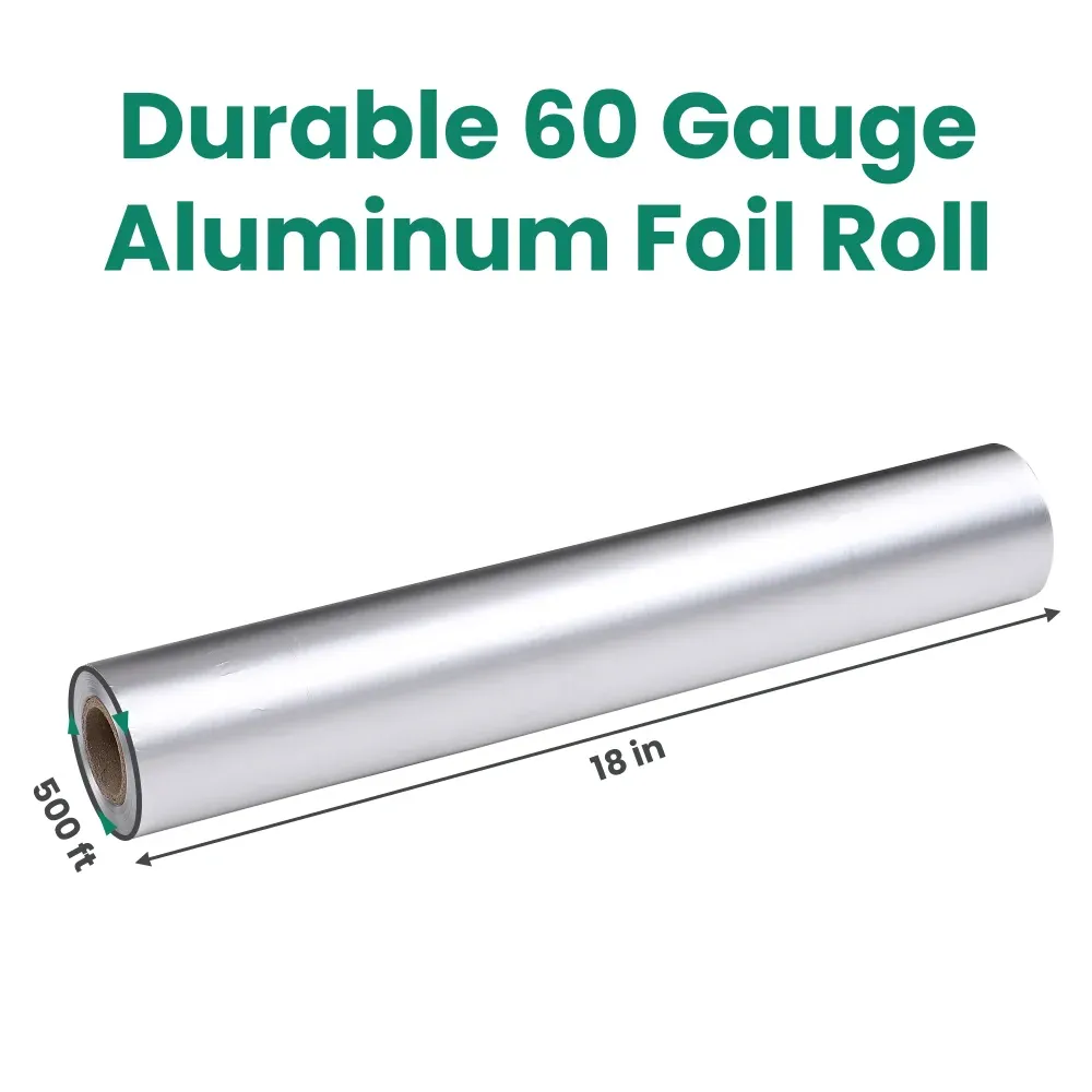 Dinelux Series 18" x 500' Food Service Foil Roll - 60 Gauge
