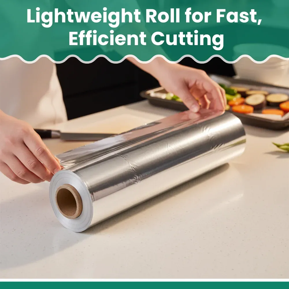 Dinelux Series 18" x 500' Food Service Foil Roll - 60 Gauge