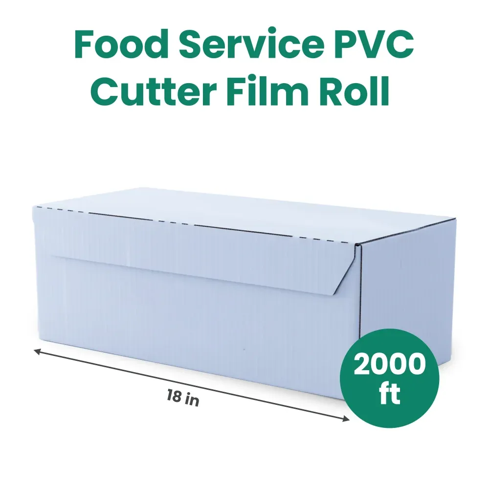 Dinelux Series 18" x 2000' Food Service PVC Cutter Film 1/Roll