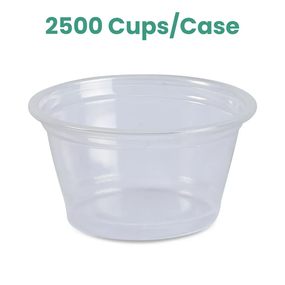 Dinelux Series 0.75 oz Plastic Portion Cup, Clear, 2500/Case