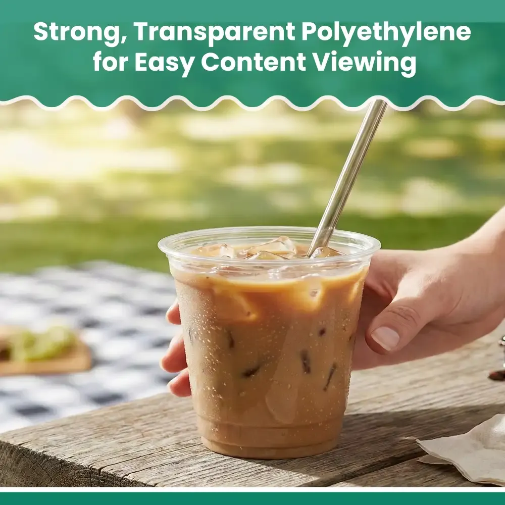 Dinelux Series 9 oz Squat Plastic Cup, Clear, 1000/Case