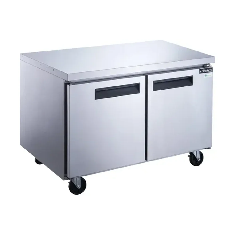 Dukers 36" Undercounter Freezer, 2-Door, Stainless Steel, 110V, 5-Year Warranty