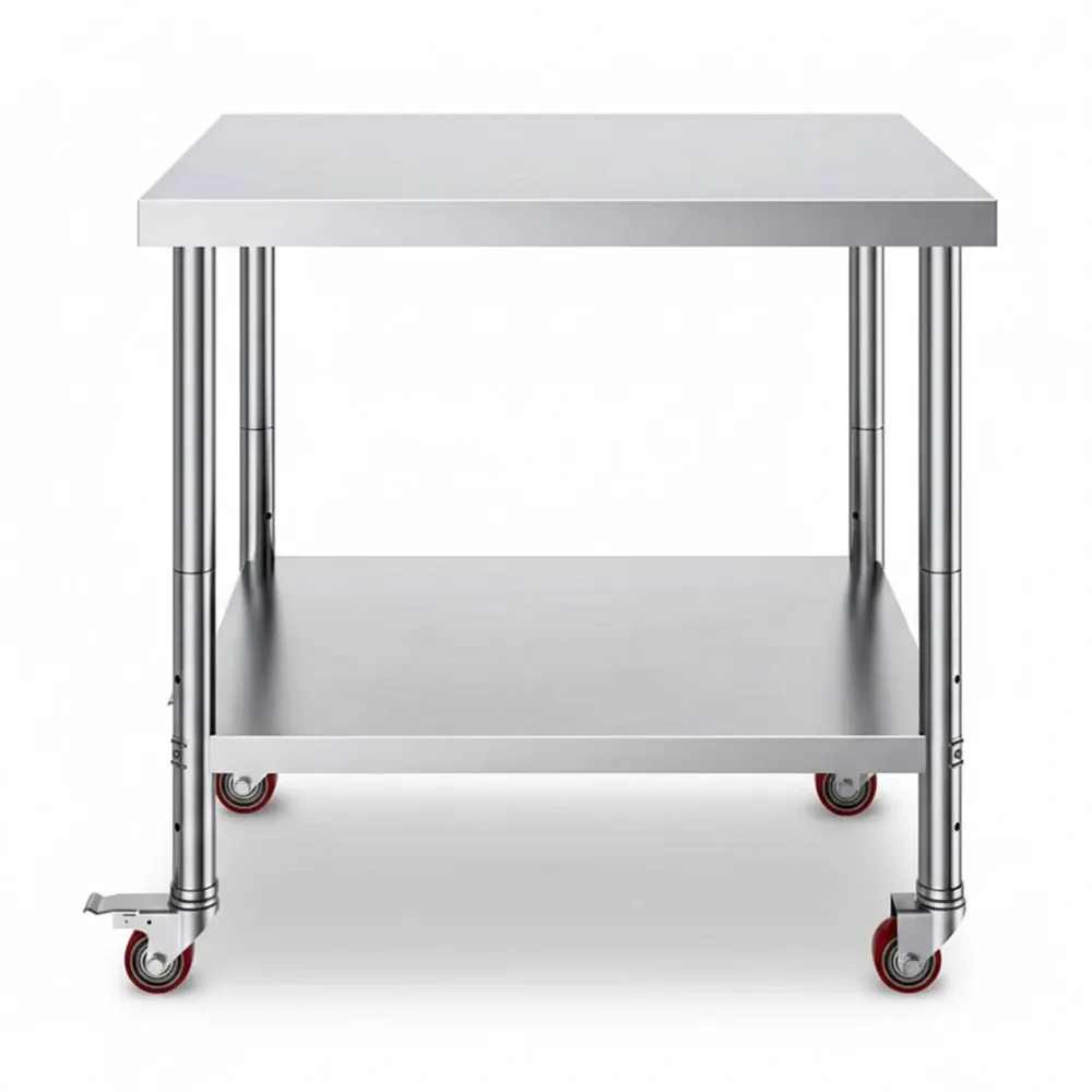 ChefPro Series Stainless Steel Work Table with 3 Adjustable Height Levels, 700 lbs, 30" x 36" x 34"