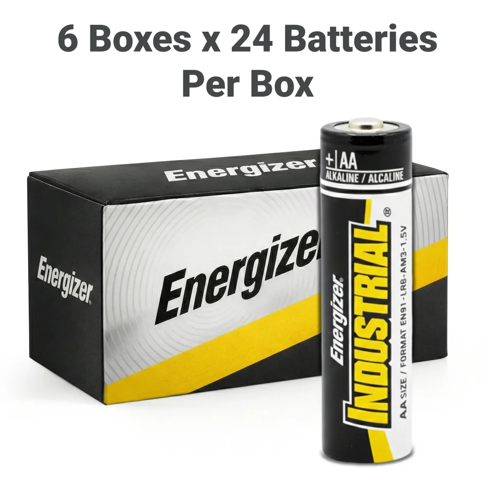 Energizer EN91 AA Size 1.5V Batteries, 144/Case