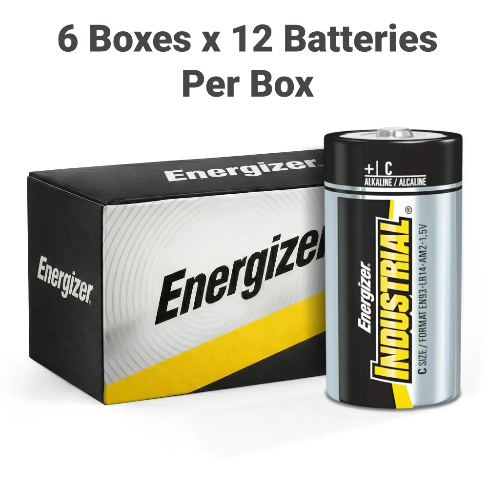 Energizer EN93 C Size 1.5V Batteries, 72/Case