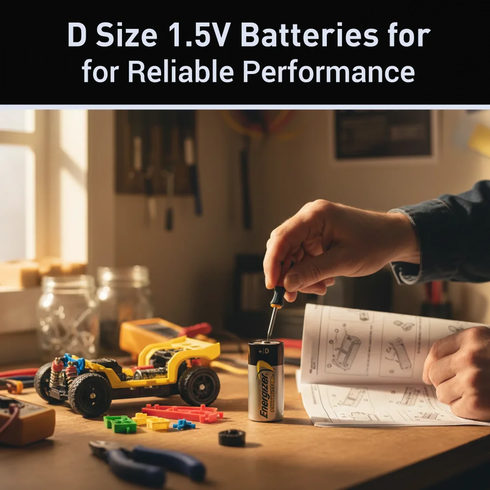 Energizer EN95 D Size 1.5V Batteries, 72/Case