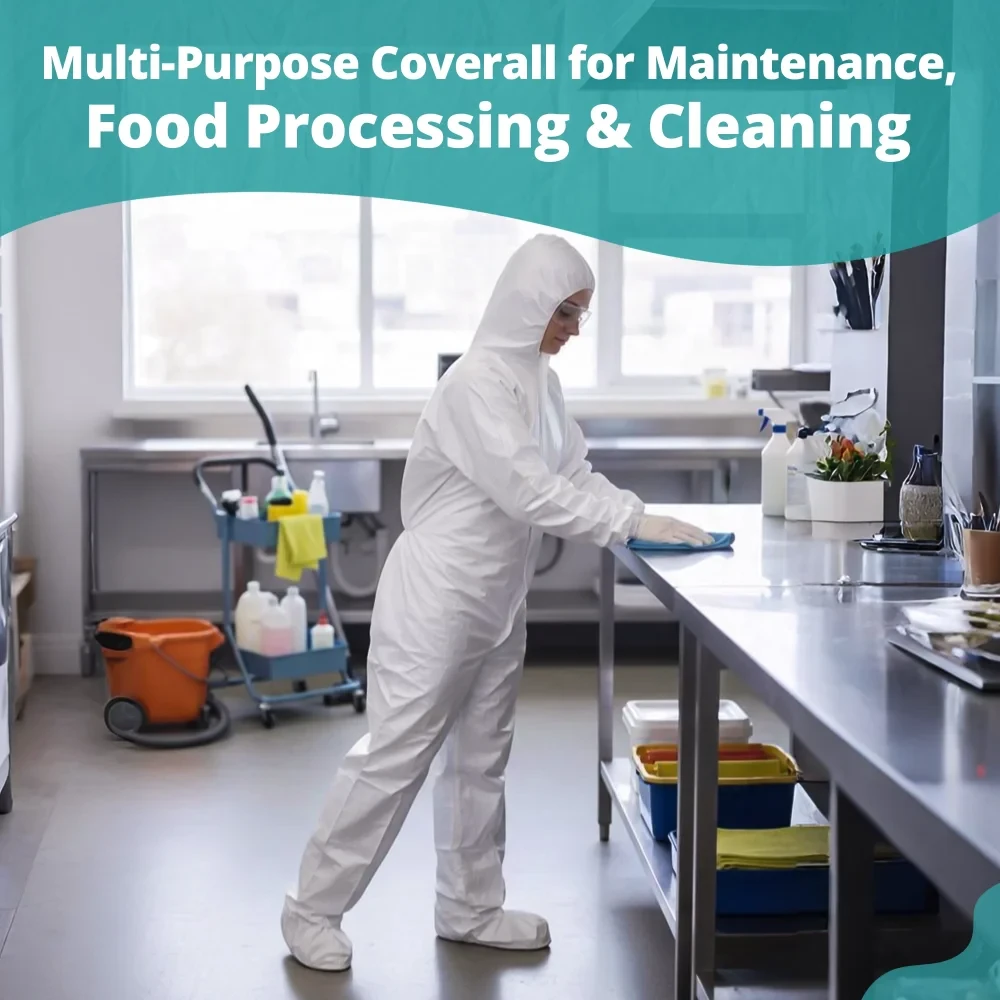 SoftTouch Series Safety Zone Coverall Front Zipper with Elastic Wrists, 4X-Large, White, 25/Case