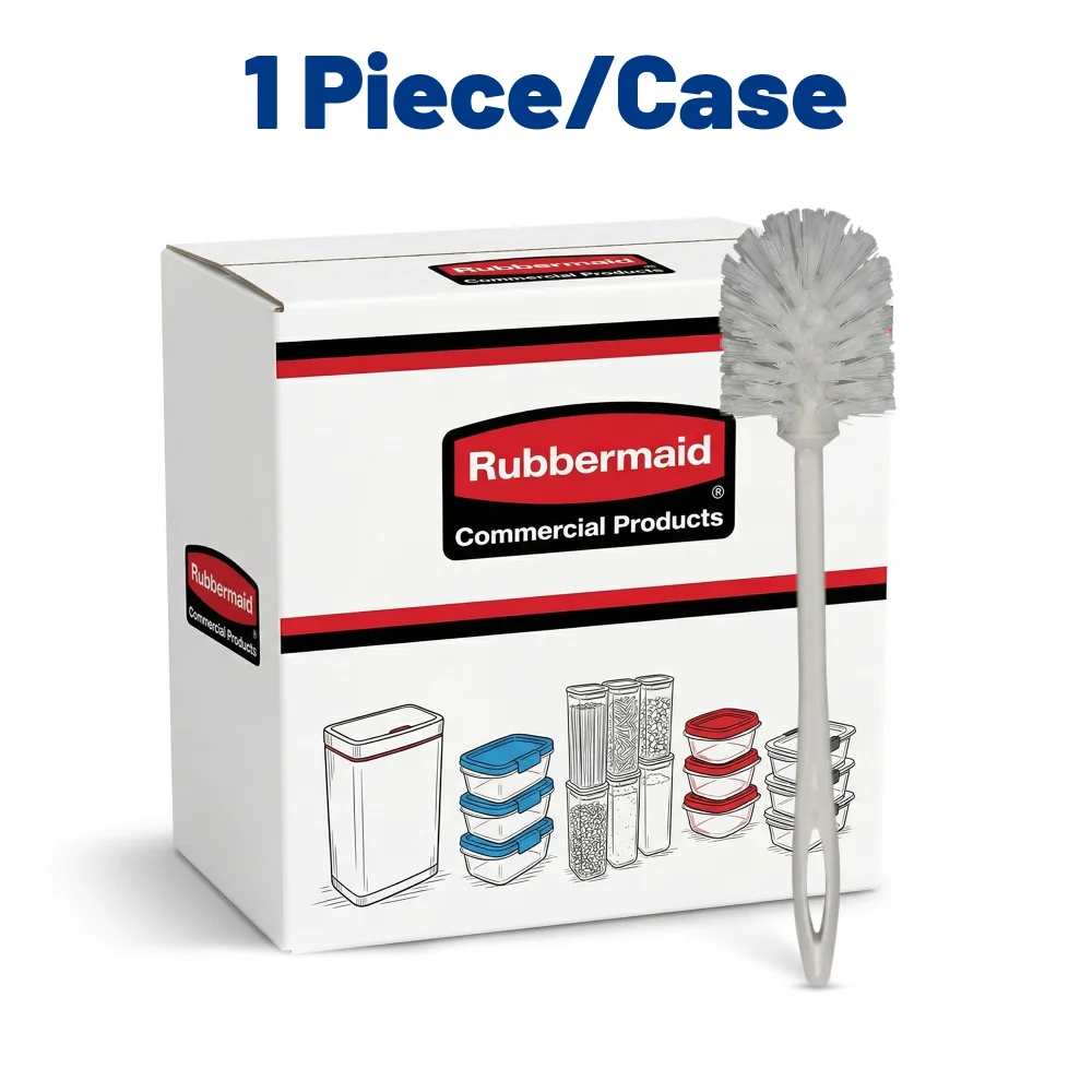 Rubbermaid 14.5" Toilet Bowl Brush w/ Plastic Handle White, Polypropylene