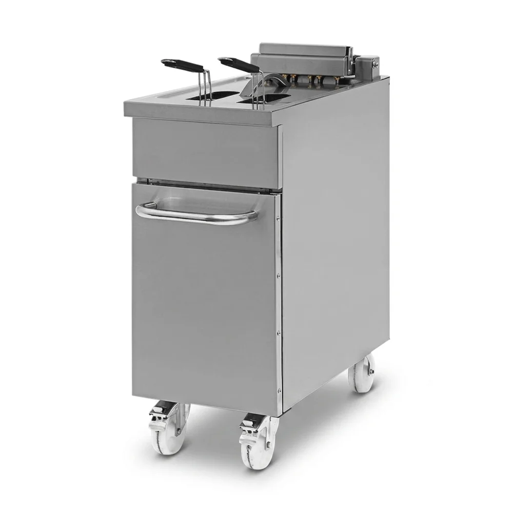 Pegasus FR-40E 16" Electric Floor Fryer, 40lb Capacity, 208V, 3 Phase
