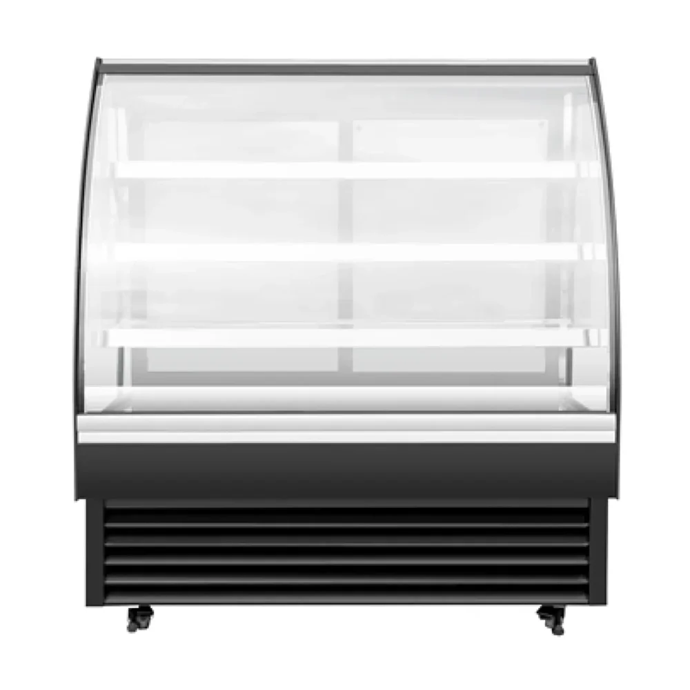 Frigomax Series 59" Refrigerated Display Case with Curved Glass, 22 cu. ft., 1 Year Warranty