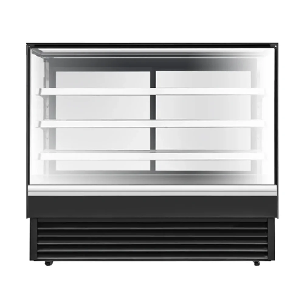 Frigomax Series 59" Refrigerated Display Case with Straight Glass, 28 cu. ft., 1 Year Warranty